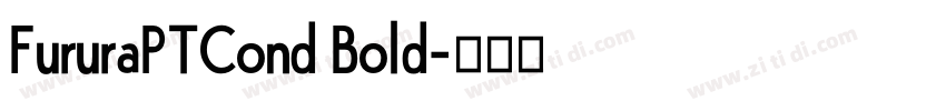 FururaPTCond Bold字体转换